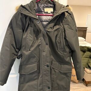 Michael Kors Olive Green Puffer Jacket
